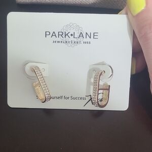 Park Lane Gold and Silver Crystal Earrings